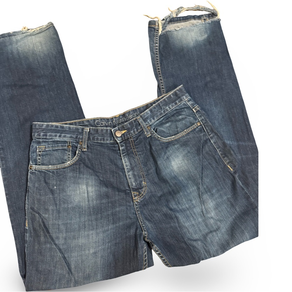 Calvin Klein Men's Distressed Denim Jeans